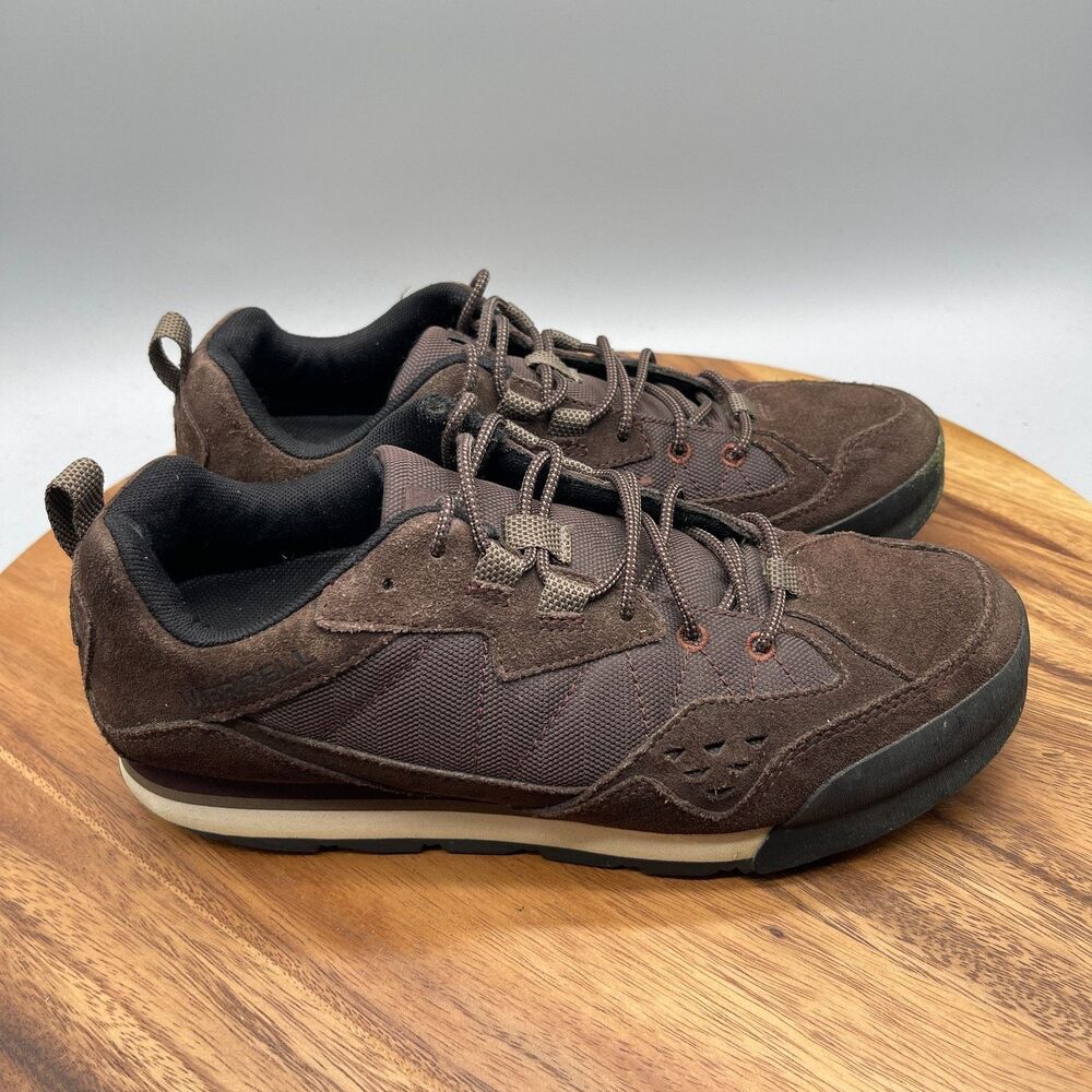 Merrell Espresso Shoes Mens Size 8 Brown Rugged Hiking Casual Walking Sneakers